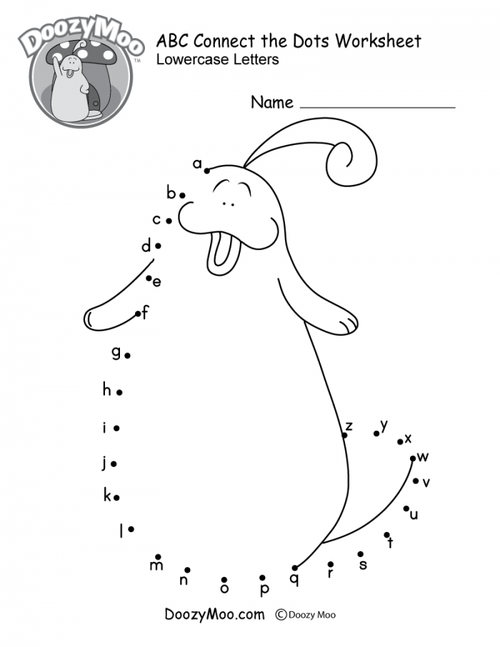 Abc Connect The Dots Worksheet