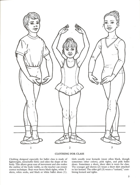 Ballet Coloring All About Pointe Dance Fundamental Math Test