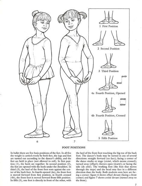 Ballet Movements Plies Color Worksheets Free For Kids