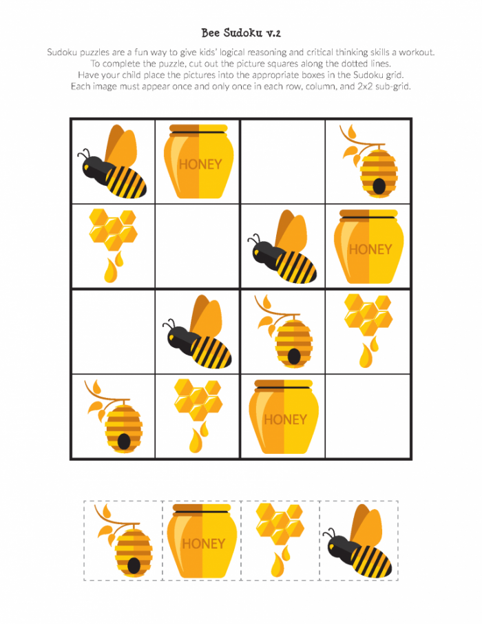 Bee Sudoku Puzzles