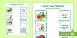 Healthy Eating: Food Pyramid Match-Up