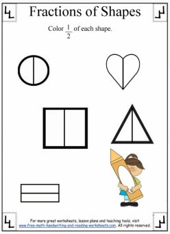 Coloring Shapes: The Fraction 1/2