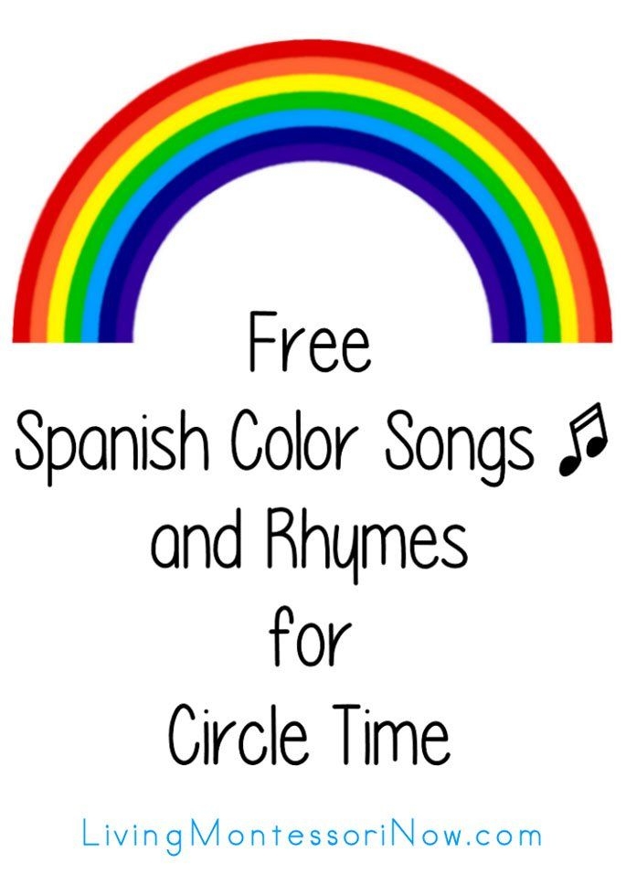 Free Spanish Color Songs And Rhymes For Circle Time