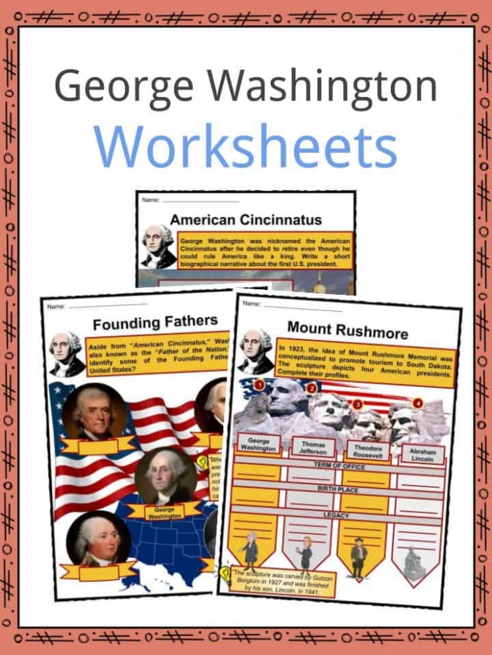 George Washington Facts  Biography  Information   Worksheets For Kids