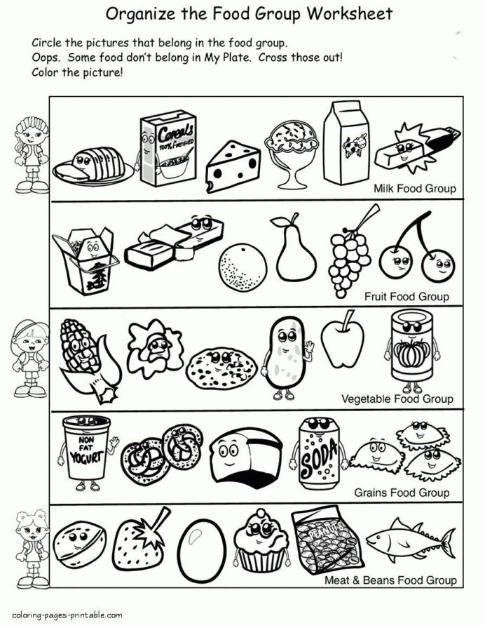 healthy-food-coloring-page-worksheets-99worksheets