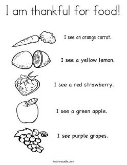 Food Coloring Page: Fruit