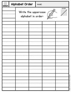 End Of Year Assessment: Write Your Name