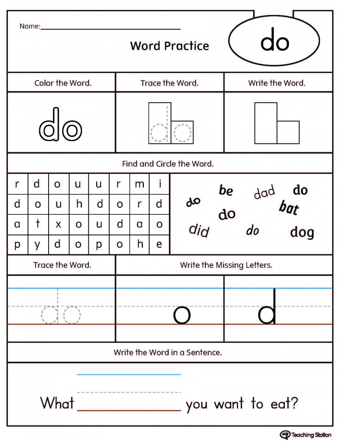 kindergarten-sight-words-is-to-make-worksheets-99worksheets