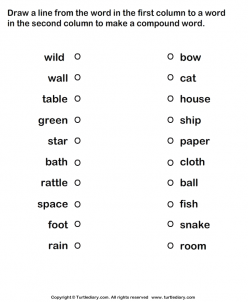 Match The Compound Words