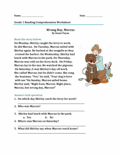 Reading Comprehension Practice Test