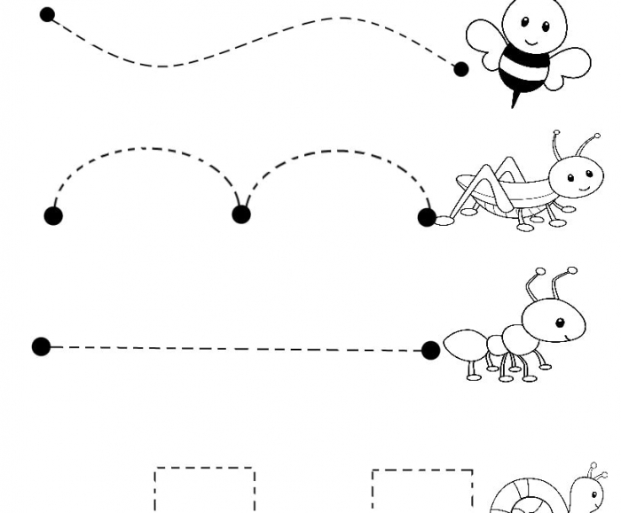 line tracing fun with horizontals worksheets 99worksheets