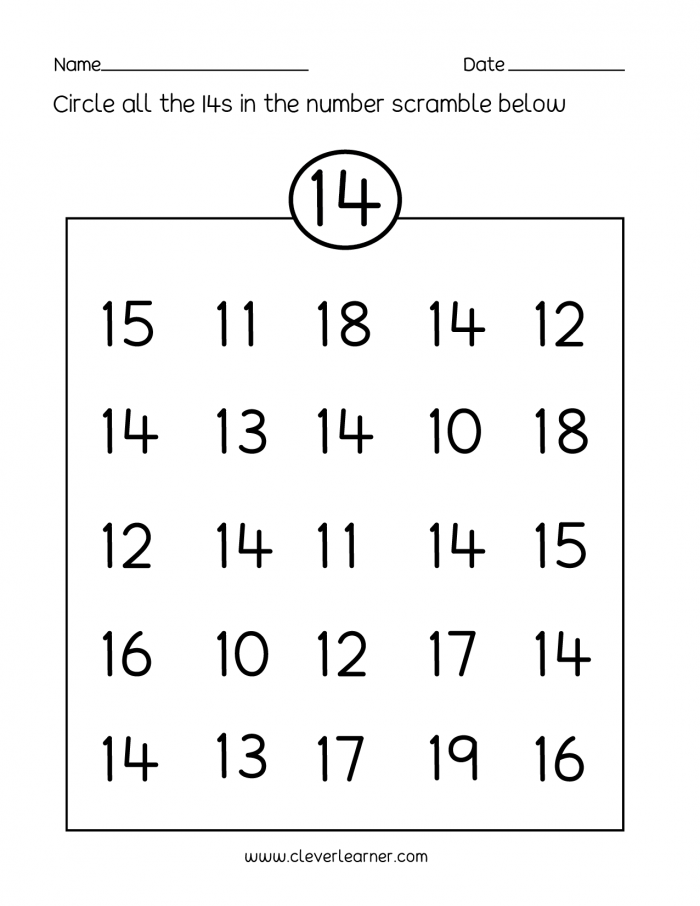 Number Writing Counting And Identification Printable Worksheets