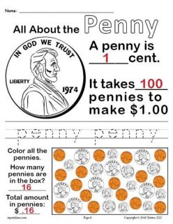 Penny Coloring Page