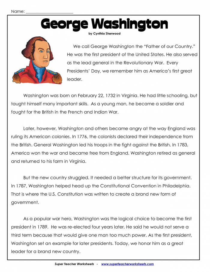Free Printable George Washington Carver Worksheets