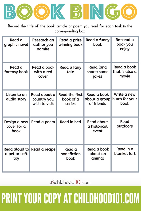 Raid The Bookshelves To Get Kids Reading With This Printable Book