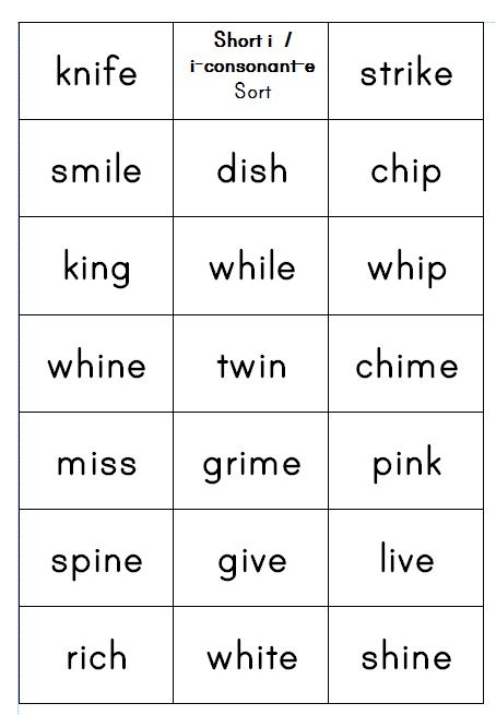 Silent E Spelling Activity