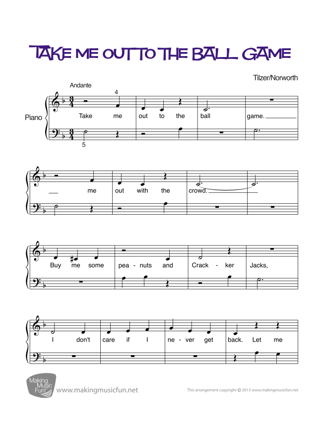 Take Me Out To The Ball Game