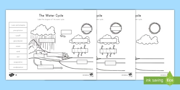 Water Cycle Diagram For Kids