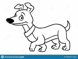 Weiner Dog Puppy Coloring Page