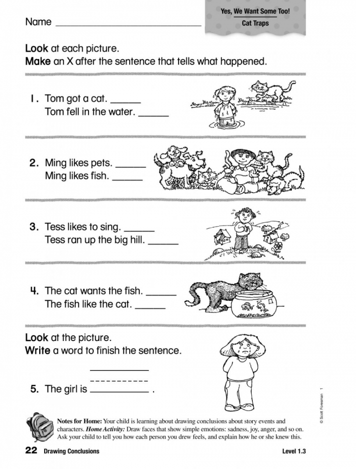 Drawing Conclusions Interactive Worksheet