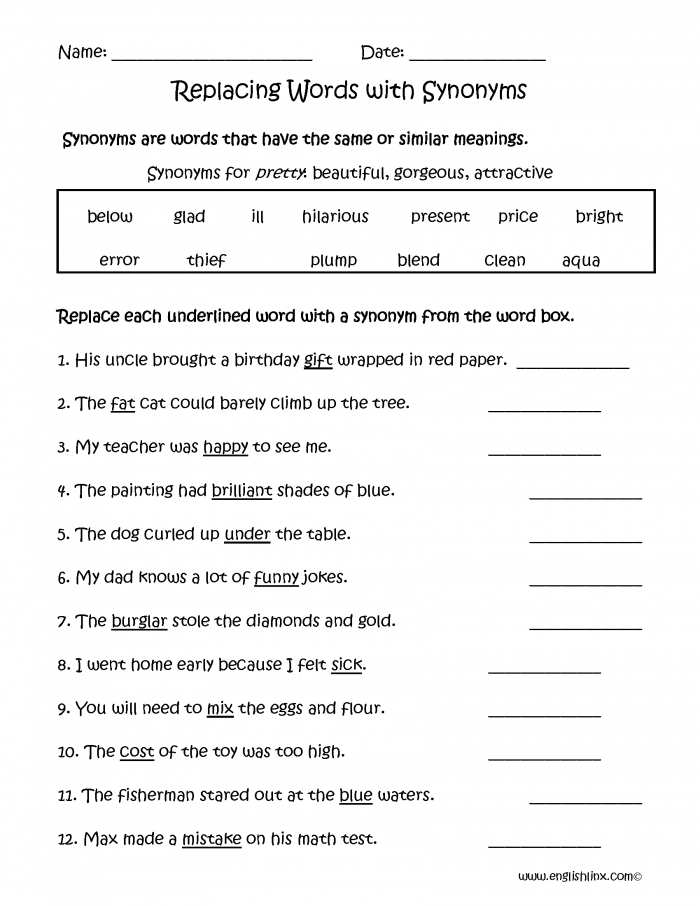 find-the-synonym-worksheets-99worksheets