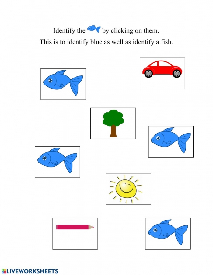 F Is For Fish Worksheet