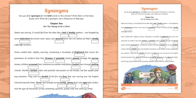 Find A Synonym Or Antonym Worksheet Teacher Made