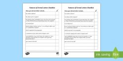 Checklist For Letter Writing