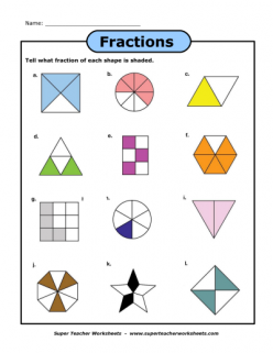 Fractions Of Shapes
