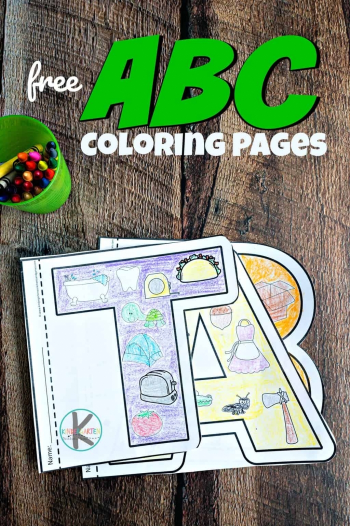 Free Alphabet Coloring Pages