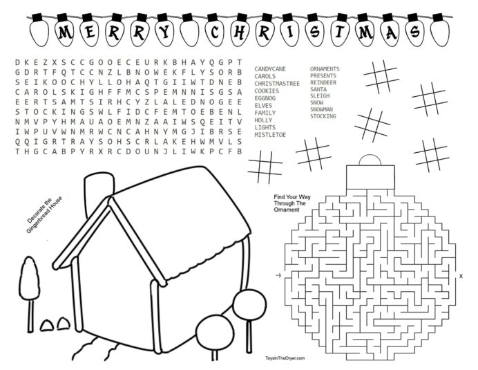 Free Gingerbread House Worksheets Printable And Phonics Silent
