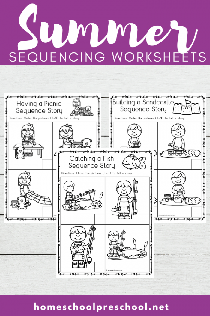 Free Sequencing Worksheets For Summer Learning