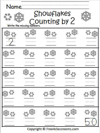 Free Winter Math Worksheets