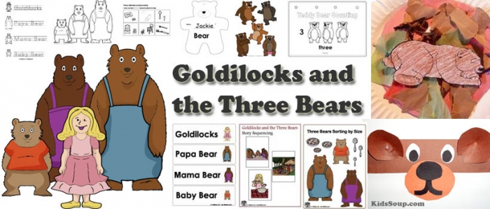 Goldilocks And The Three Bears Activities  Crafts  And Printables