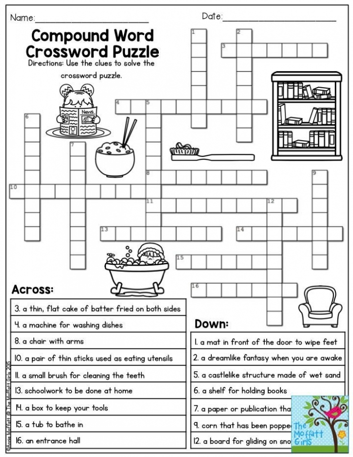 January Learning Resources With No Prep Compound Words English
