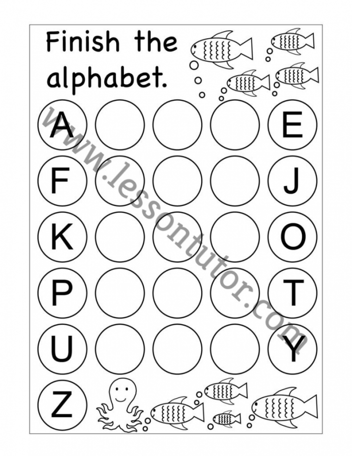 Missing Letters Worksheets