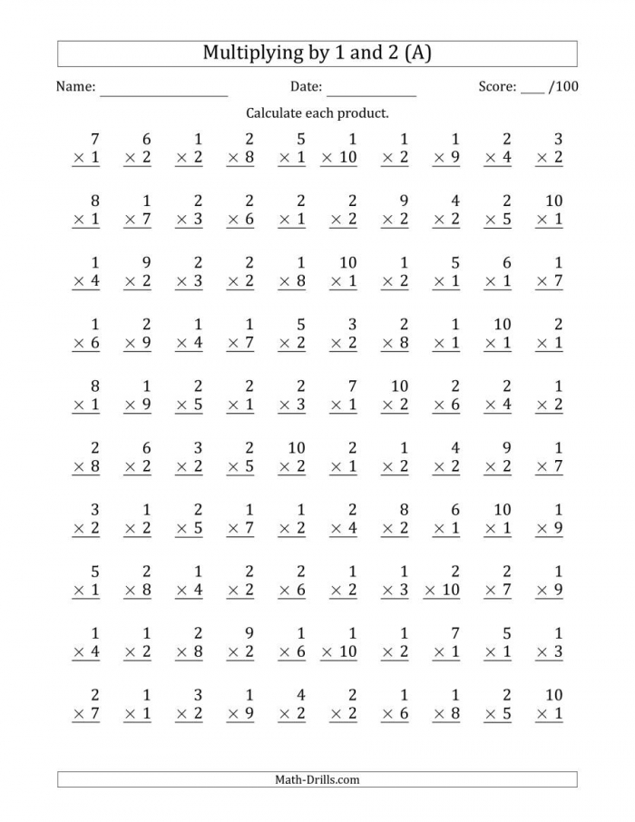 multiply by 2 worksheets 99worksheets