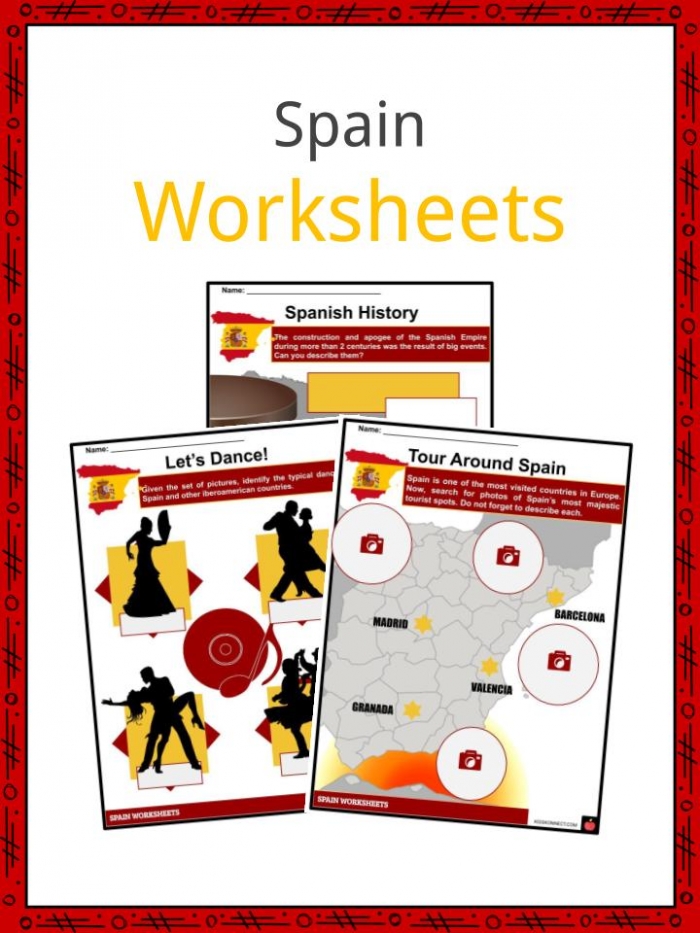 Spain Facts  Worksheets  History  Flag  People   Culture For Kids