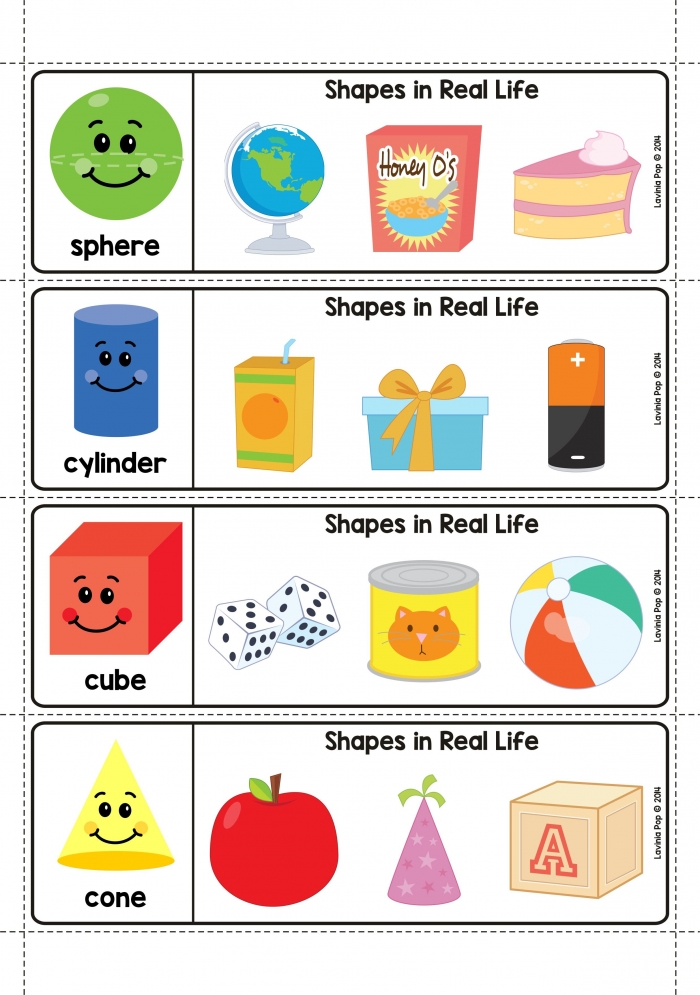 Spring Math Centers For Kindergarten D Shapes In Real Life