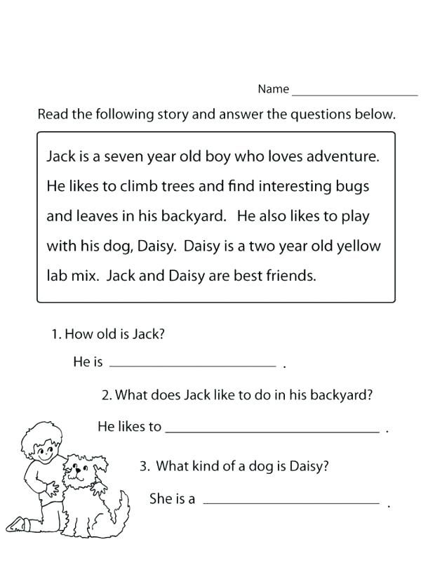 St Grade Reading Worksheets