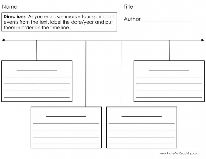 Timeline Graphic Organizer Worksheet  Have Fun Teaching