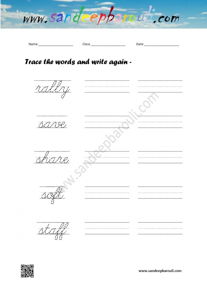 Worksheet  Grade Cursive Writing Worksheets Worksheet Trace The