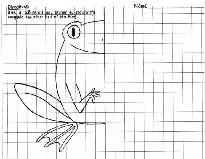 Art Lesson Plans Grid Drawing Worksheets High School Symmetrical