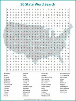 State Word Search