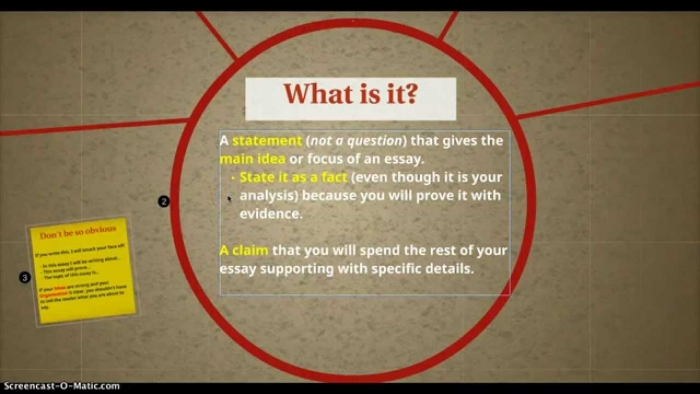 How To Write A Thesis Statement For An Analytical Essay