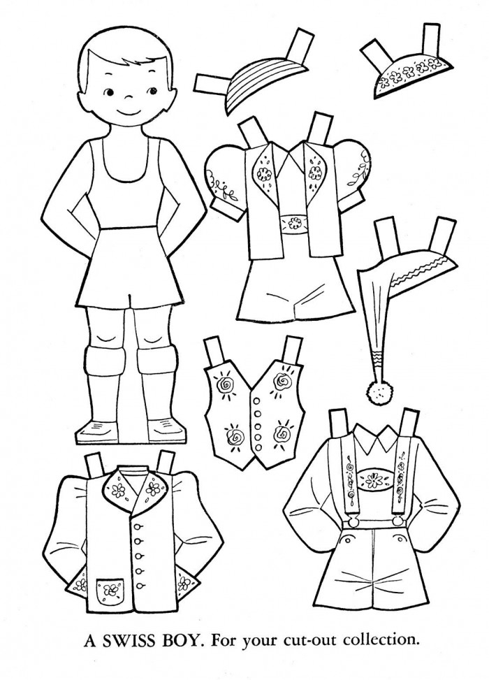 Italian Paper Doll Worksheets