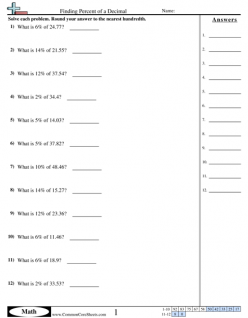Calculating Percentage
