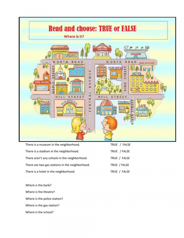 Free Printable Neighborhood Worksheets