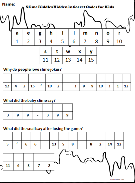 Riddles And Codes  Worksheets