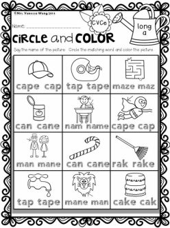 Circle The Long Vowel